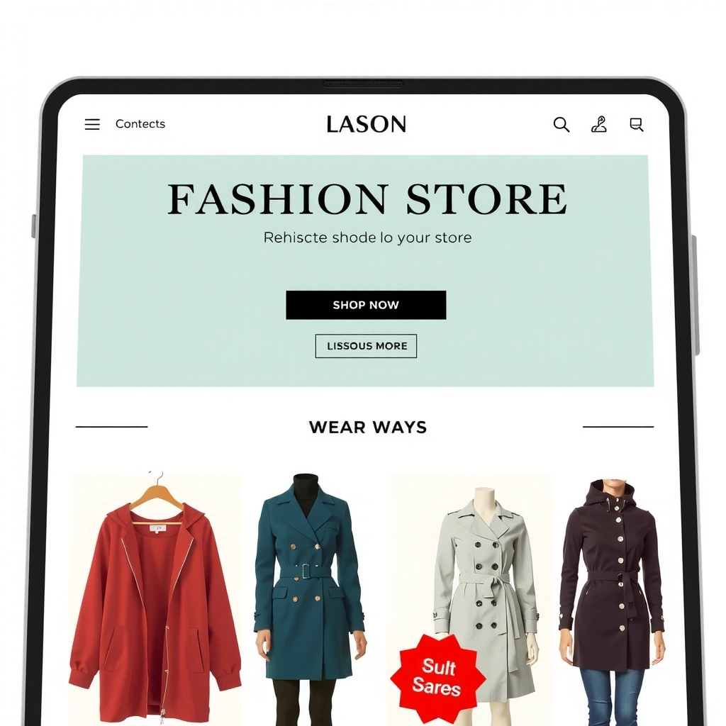 Before - Old Fashion Store Website